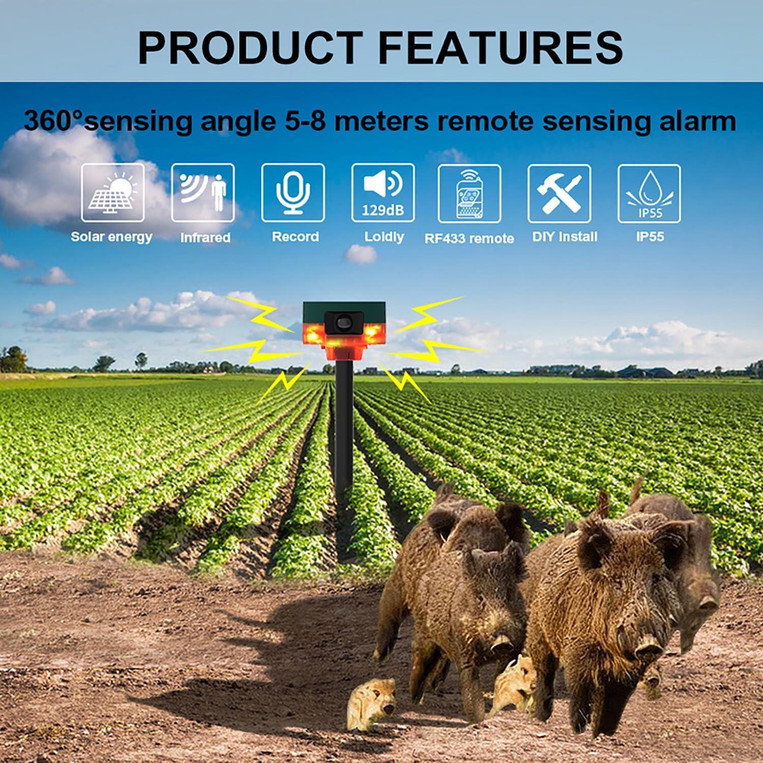 Alarma de Seguridad Solar WONFAST con Sensor de Movimiento 360°