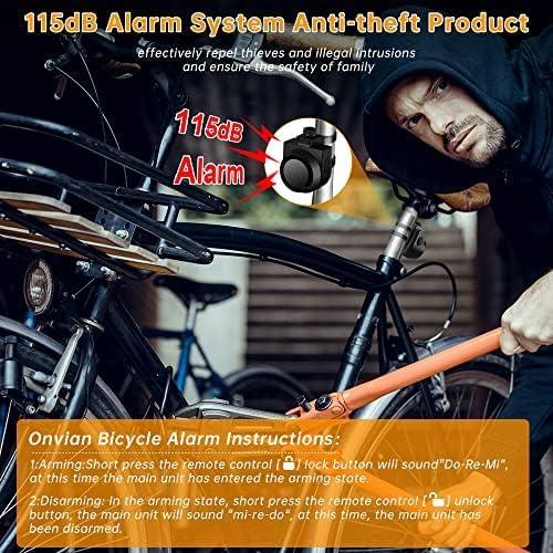 Alarma Inalámbrica Antirrobo Onvian A2 115dB para Bicicleta