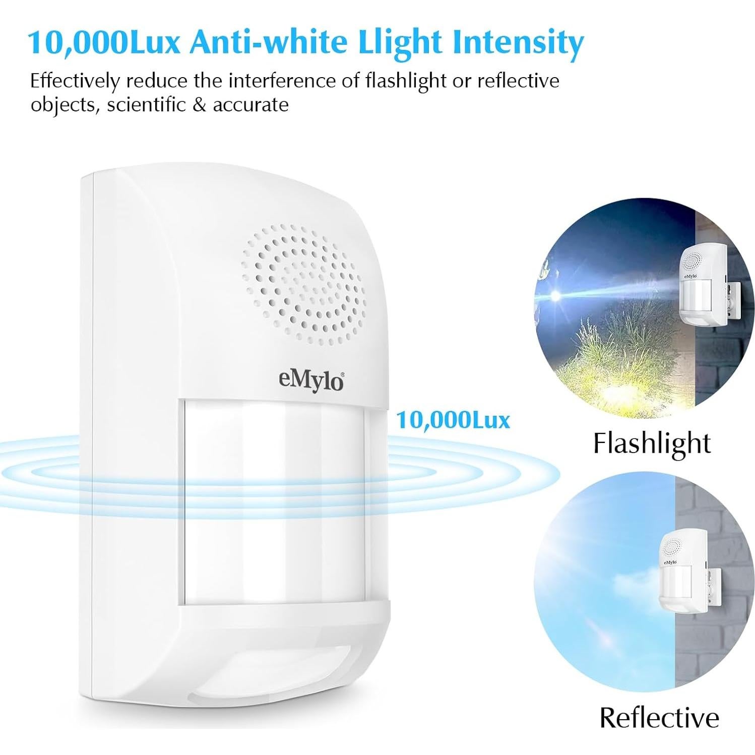 Alarma de Seguridad eMylo con Sensor de Movimiento Infrarrojo