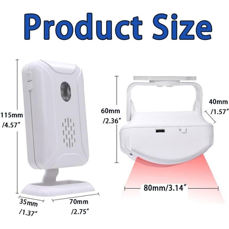 Alarma de Timbre de Puerta con Sensor de Movimiento Elecphbo