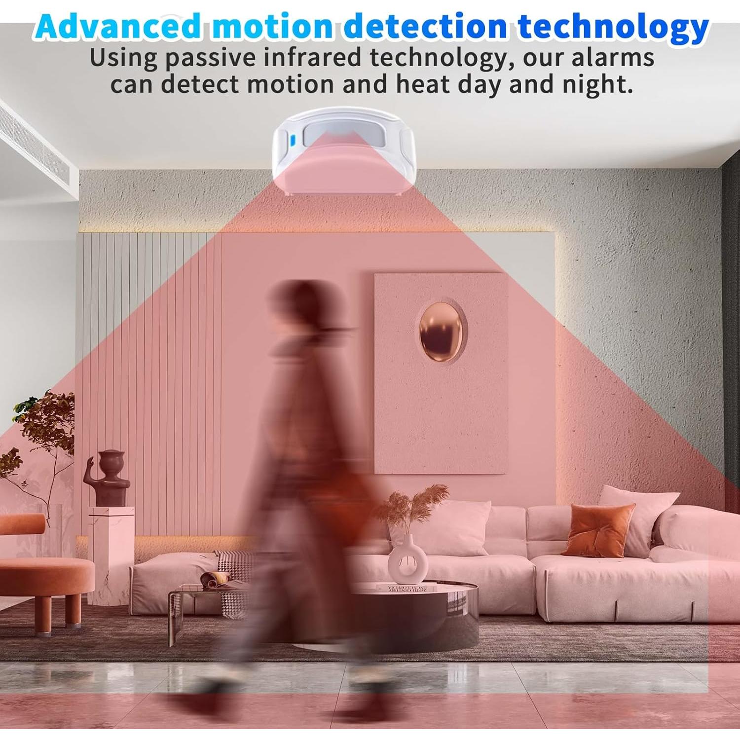 Alarma de Timbre de Puerta con Sensor de Movimiento Elecphbo