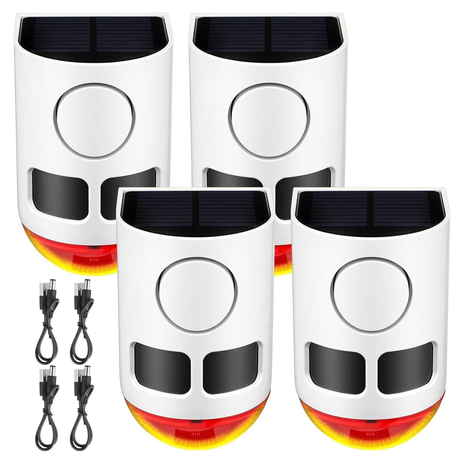 Alarma Solar de Movimiento Qualirey 4 Pack con 13 Sonidos