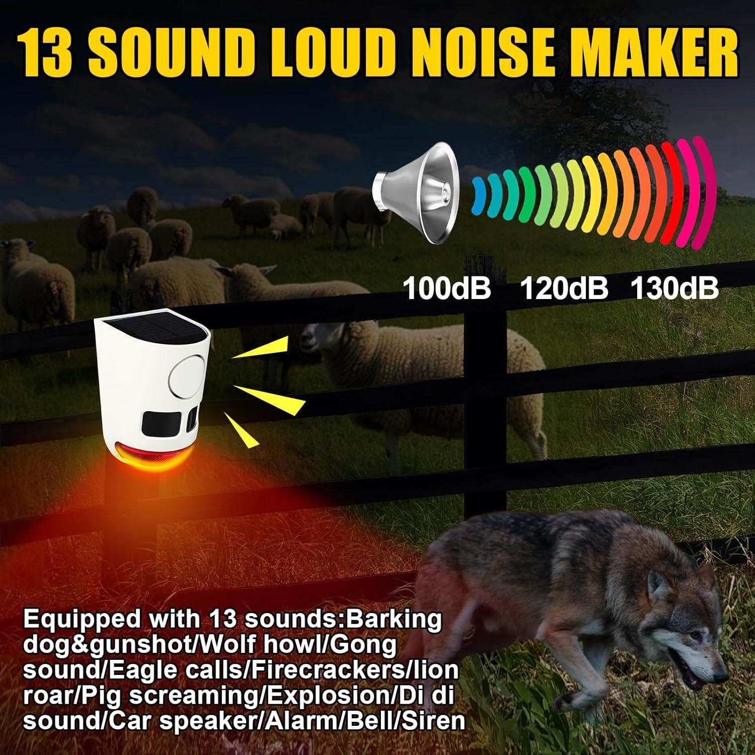 Alarma Solar de Movimiento Qualirey 4 Pack con 13 Sonidos