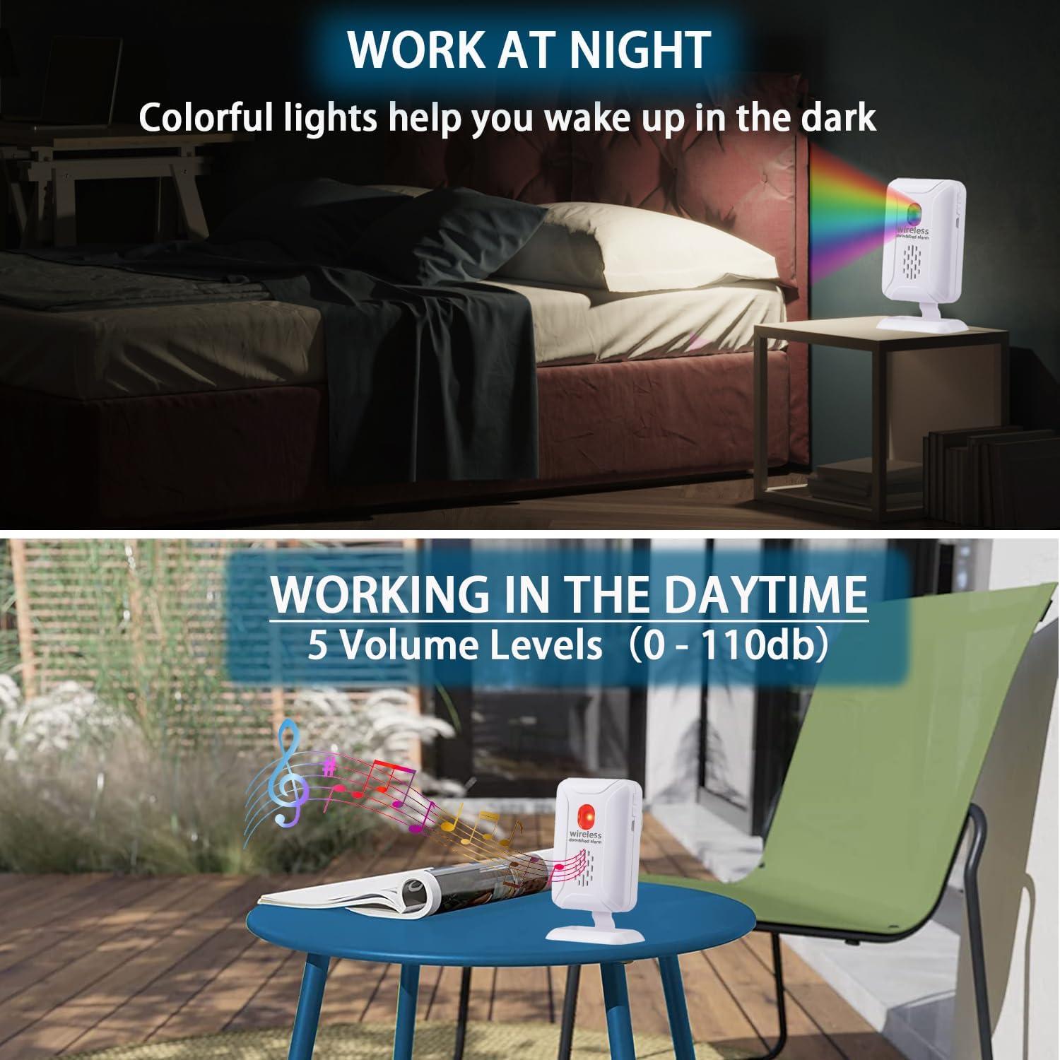 Alarma de cama Nesthao recargable para ancianos y demencia