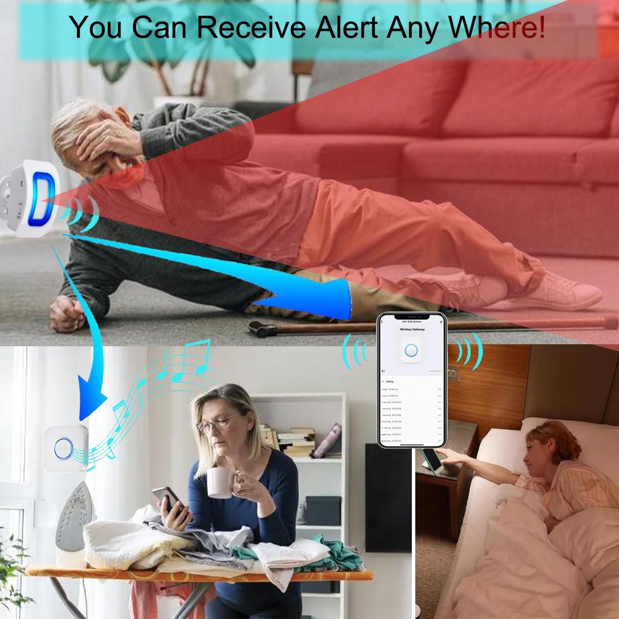 Sensor de Alarma Inalámbrico WiFi Evernary para Cama