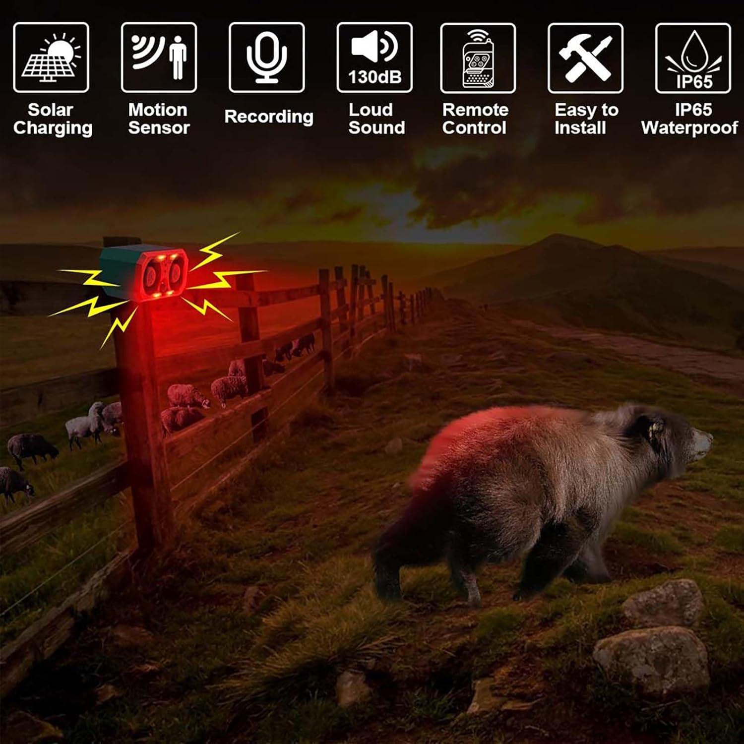 Alarma Solar LAFEINA con Luz Estroboscópica y Sonido 130dB