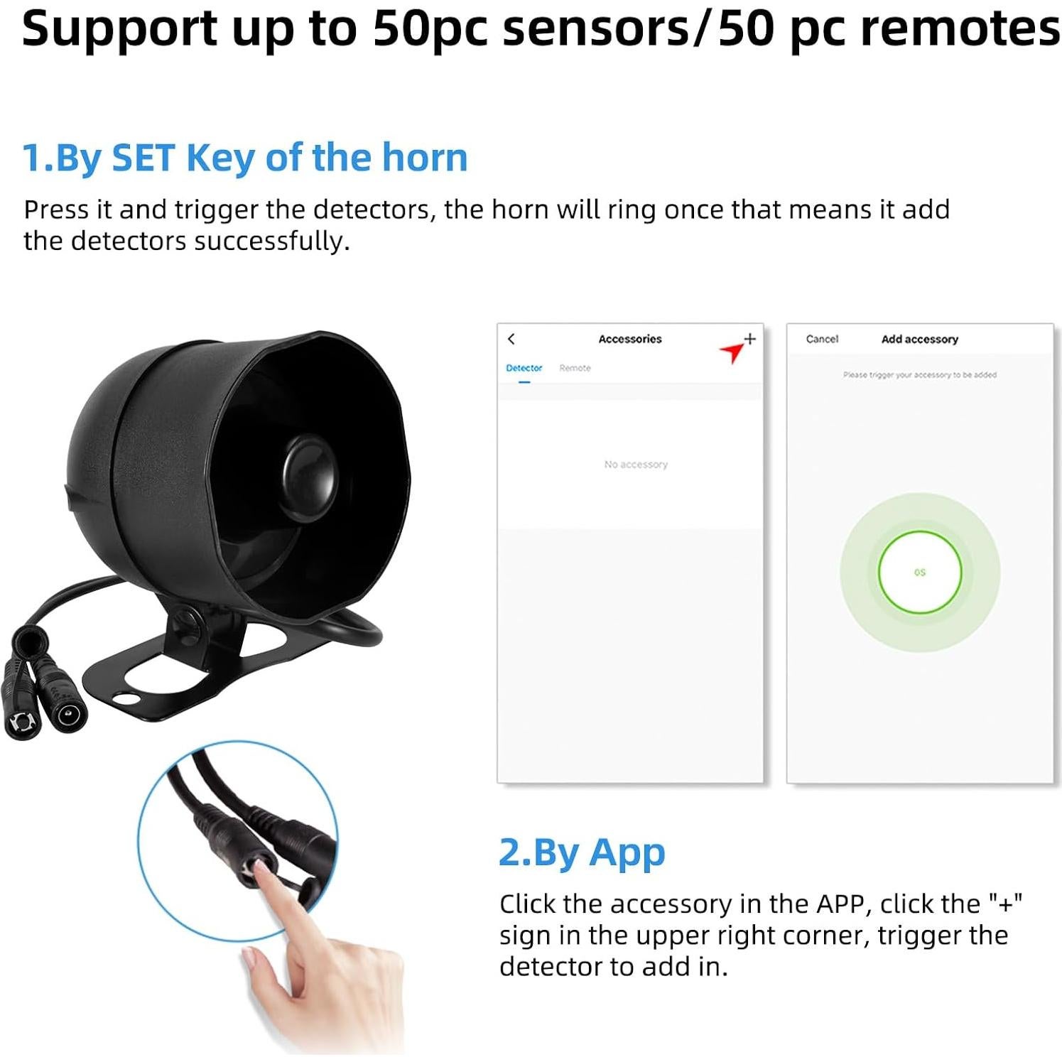 Sistema de Alarma WiFi KERUI con Cuerno 115dB y Sensores