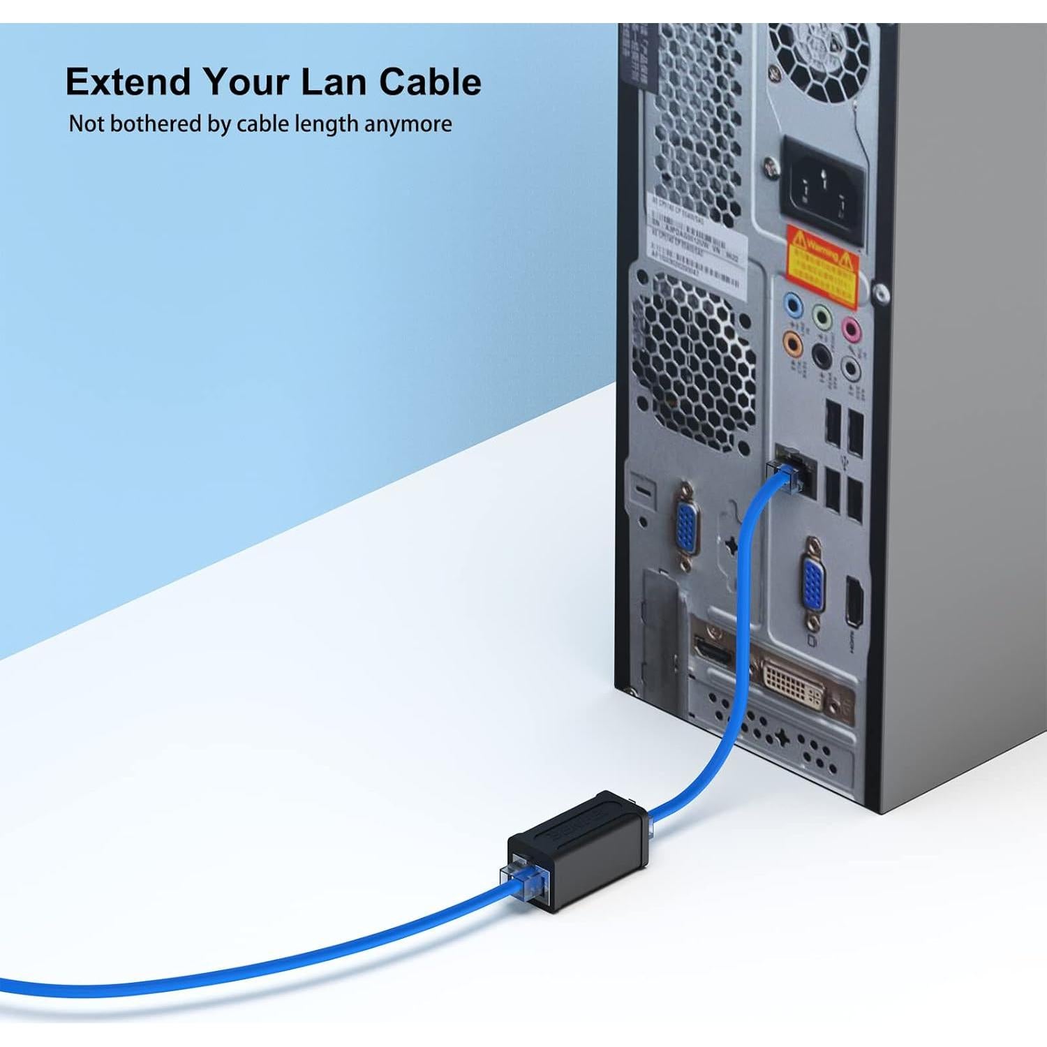 Acoplador RJ45 Hembras BENFEI Cat7 Cat6 Cat5e - Paquete de 5