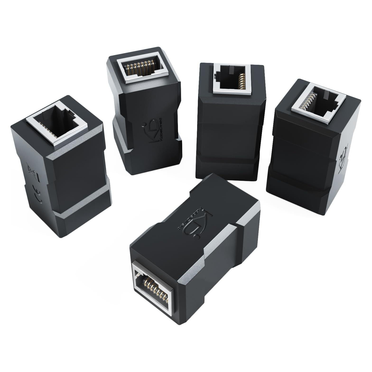 Acoplador Ethernet RJ45 KabelDirekt CAT 7 5x - Extensor 10Gbit/s