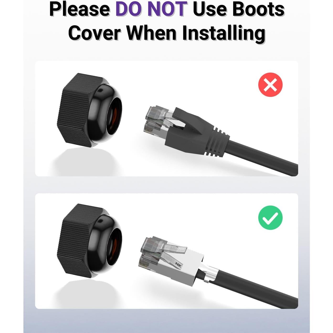 Acoplador RJ45 Impermeable VCELINK Cat6 IP68 6-Pack 8.2cm
