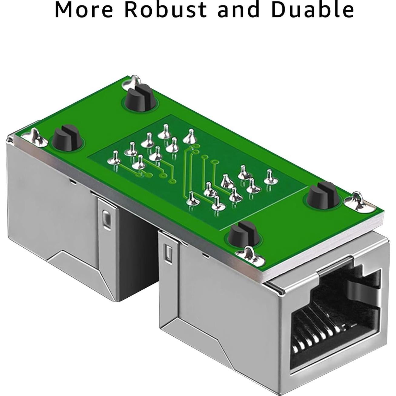 Acoplador RJ45 DEFACE Hembra a Hembra Cat8 Cat7 Cat6 10 Piezas