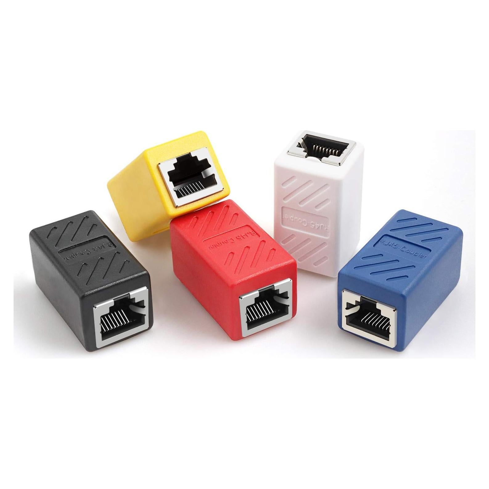 Adaptador RJ45 hembra a hembra Pasow - Paquete de 5