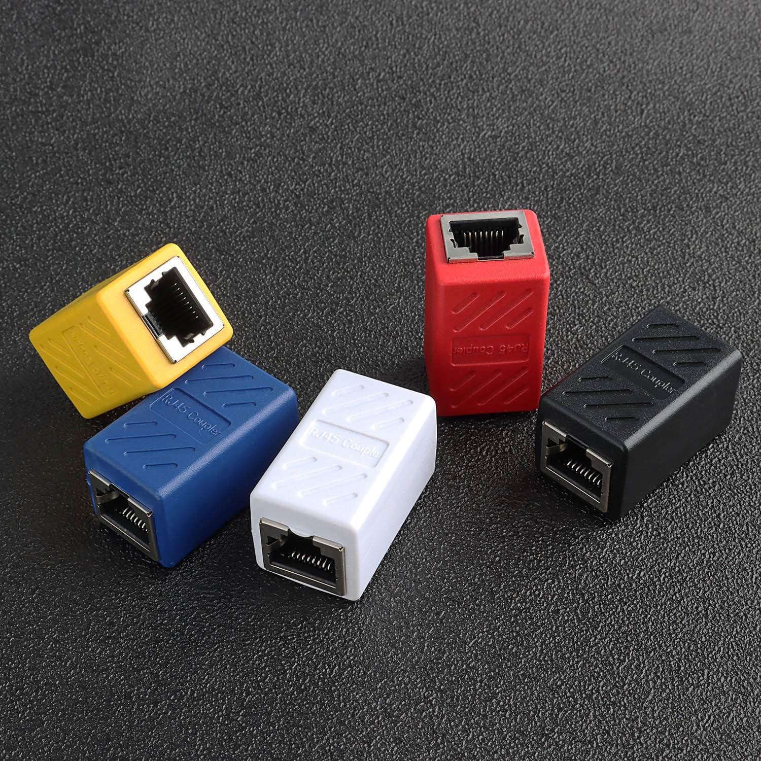 Adaptador RJ45 hembra a hembra Pasow - Paquete de 5