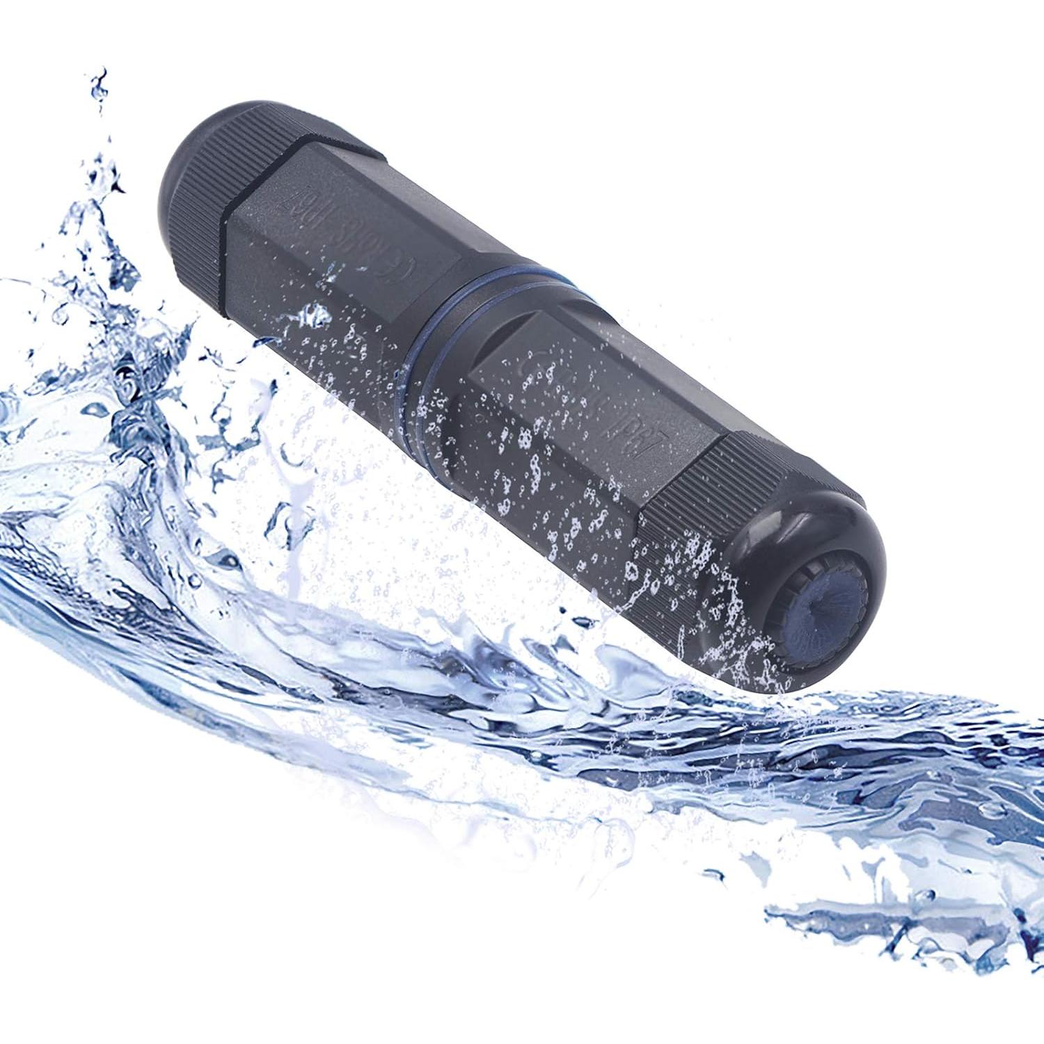 Paquete de 2 Acopladores RJ45 Impermeables Cat6 LEENUE