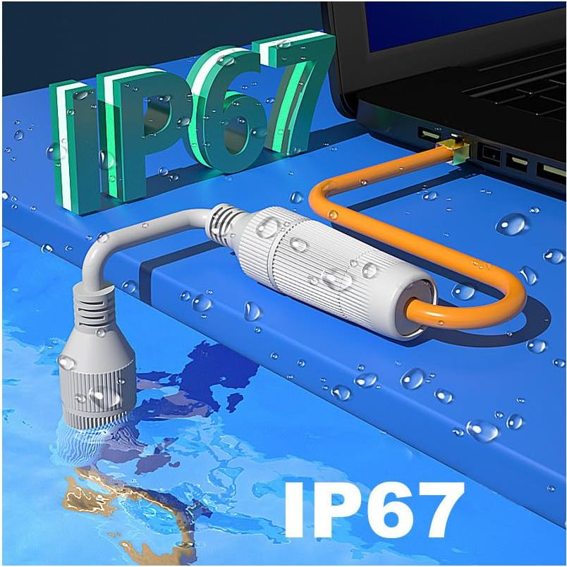 Acopladores RJ45 Impermeables IP67 VIVOCH Cat6 2 Pcs