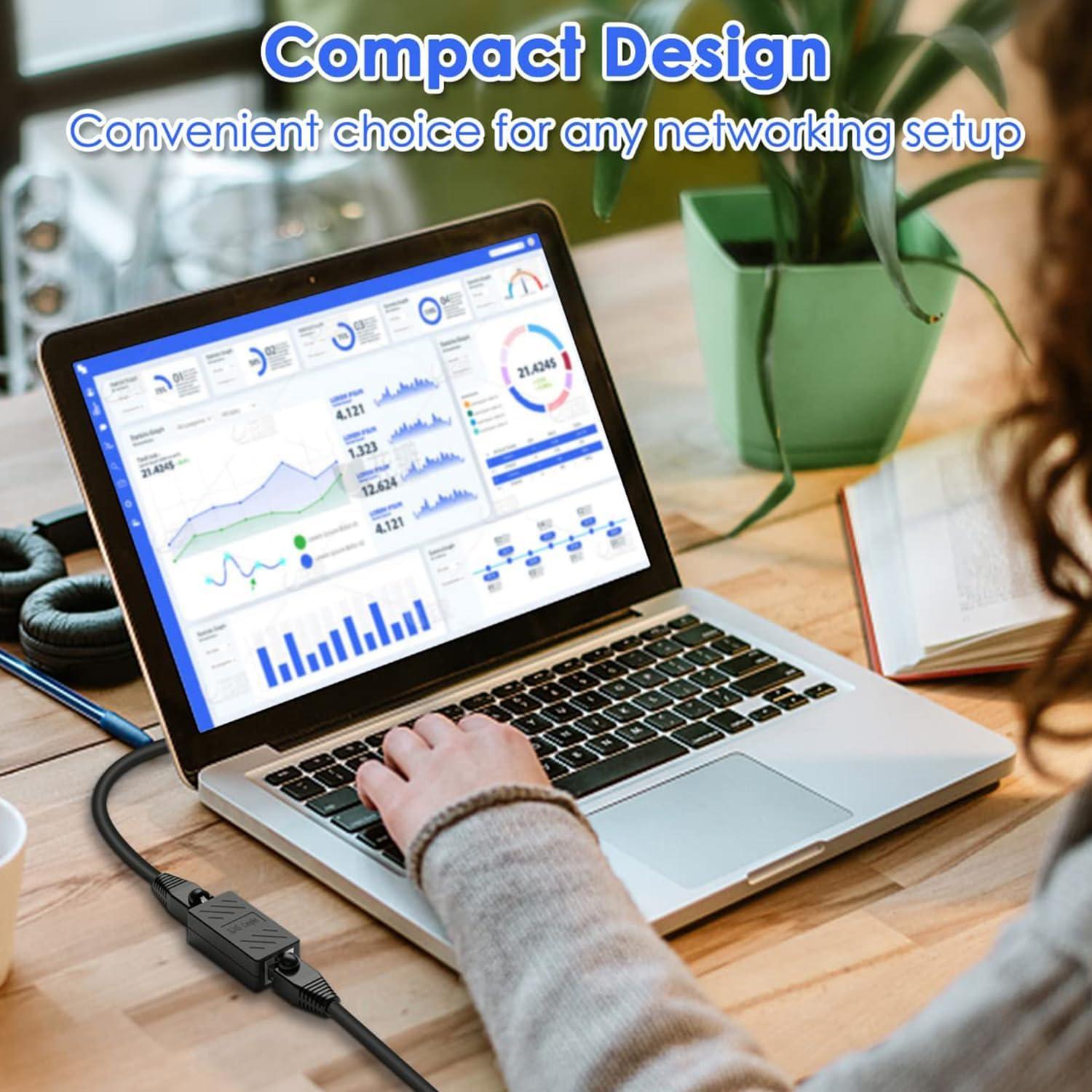 Acoplador Ethernet RJ45 Hembra a Hembra ILIWIWY 6 Piezas