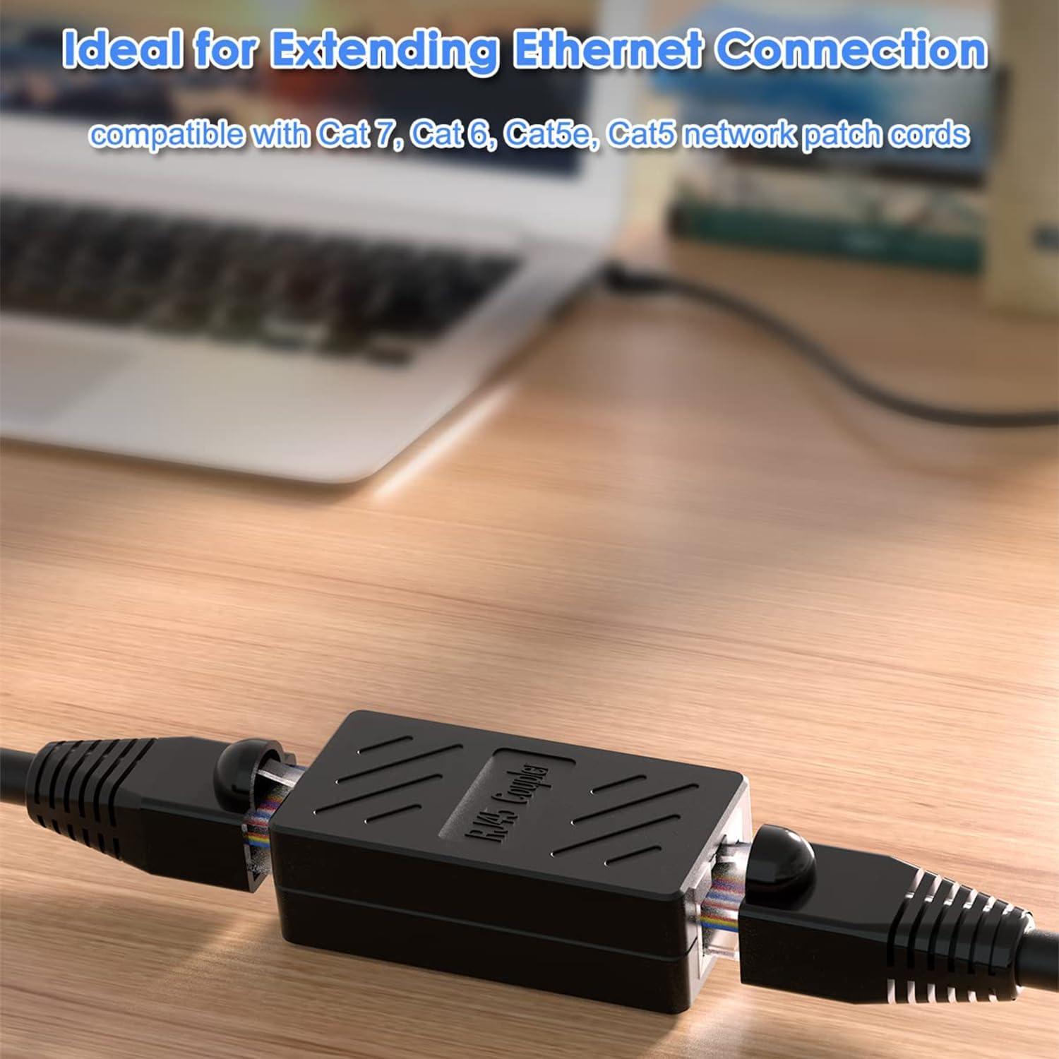 Acoplador Ethernet RJ45 Hembra a Hembra ILIWIWY 6 Piezas