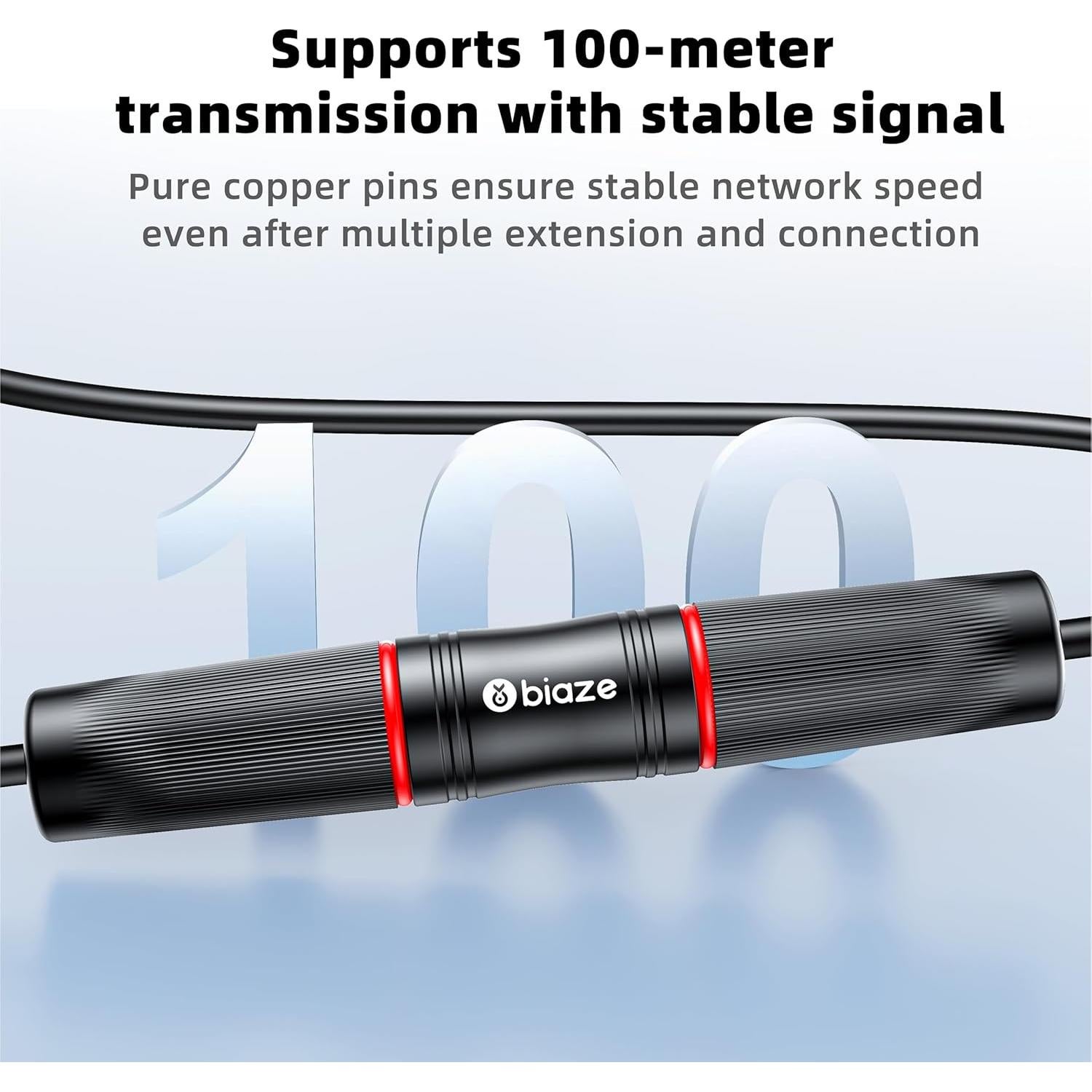 Acoplador Ethernet RJ45 a Prueba de Agua Biaze - Cat7/Cat6/Cat5e