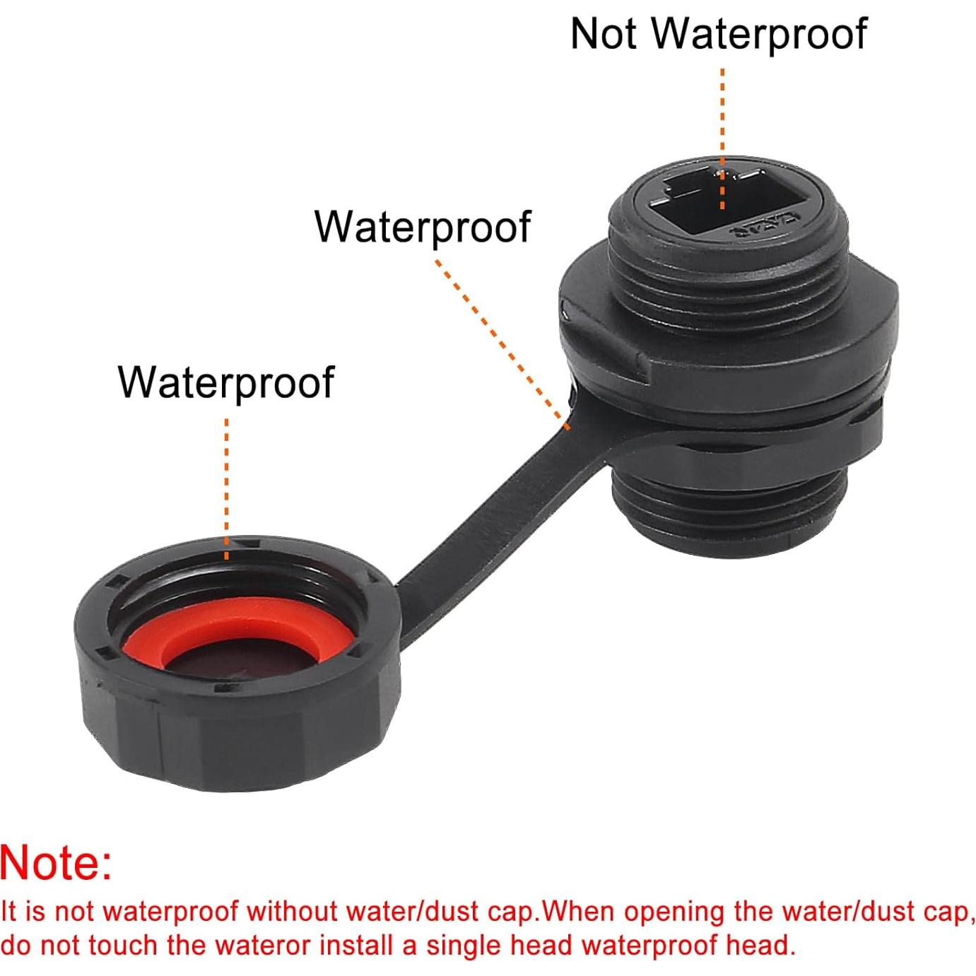 Conector RJ45 blindado DORHEA 2Pcs CAT6A montaje en panel