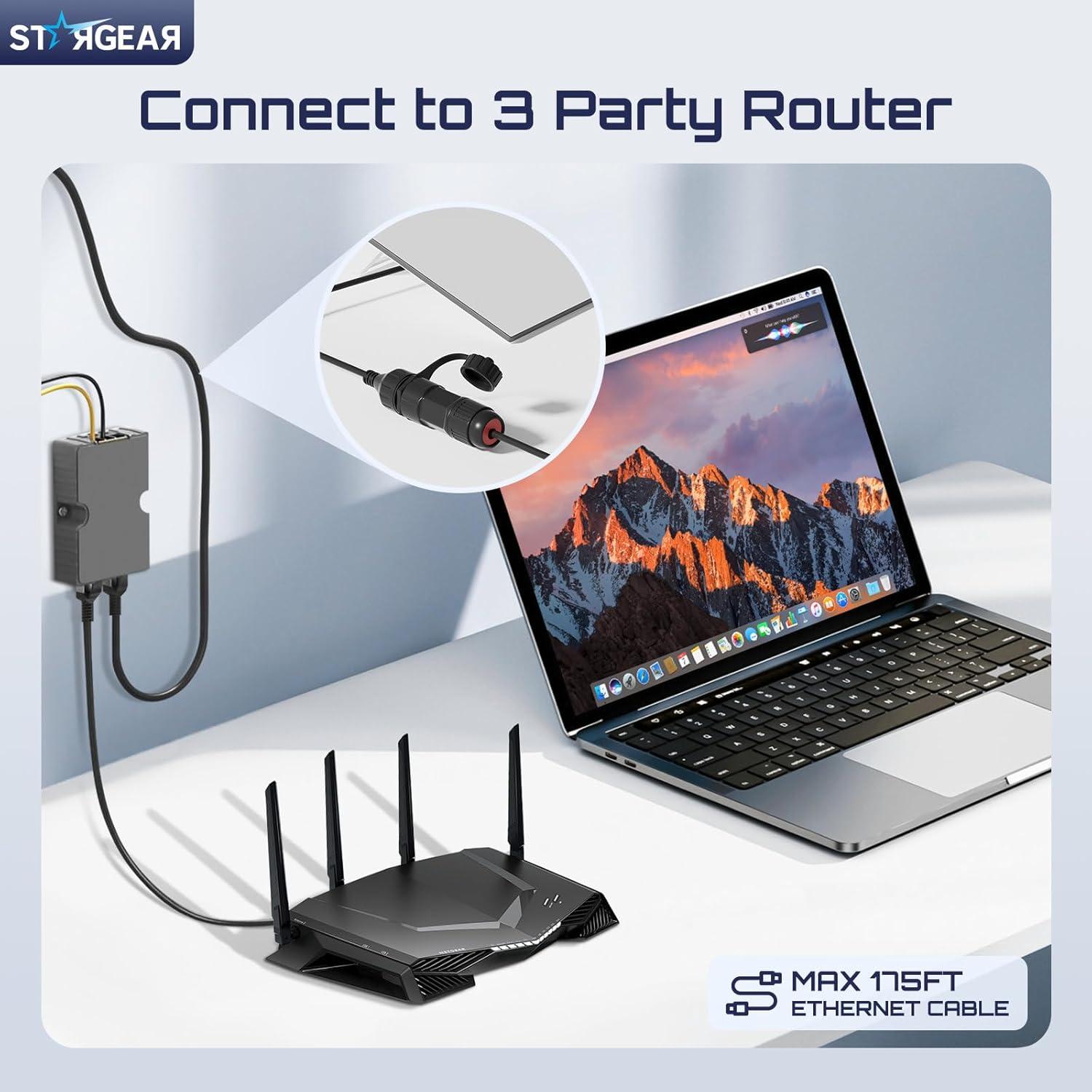 Adaptador Ethernet STARGEAR Gen 3/Mini RJ45 a Prueba de Agua