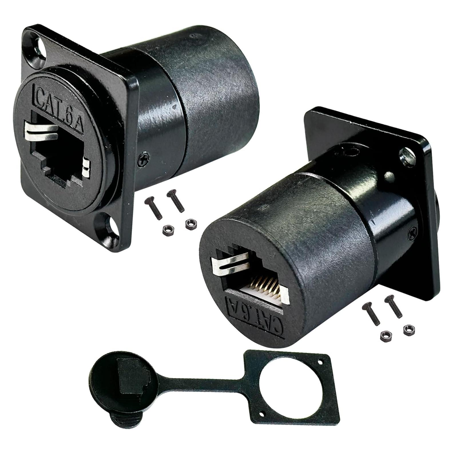 Conector RJ45 Hembrado D-Type 2PCS CAT6A PENGLIN