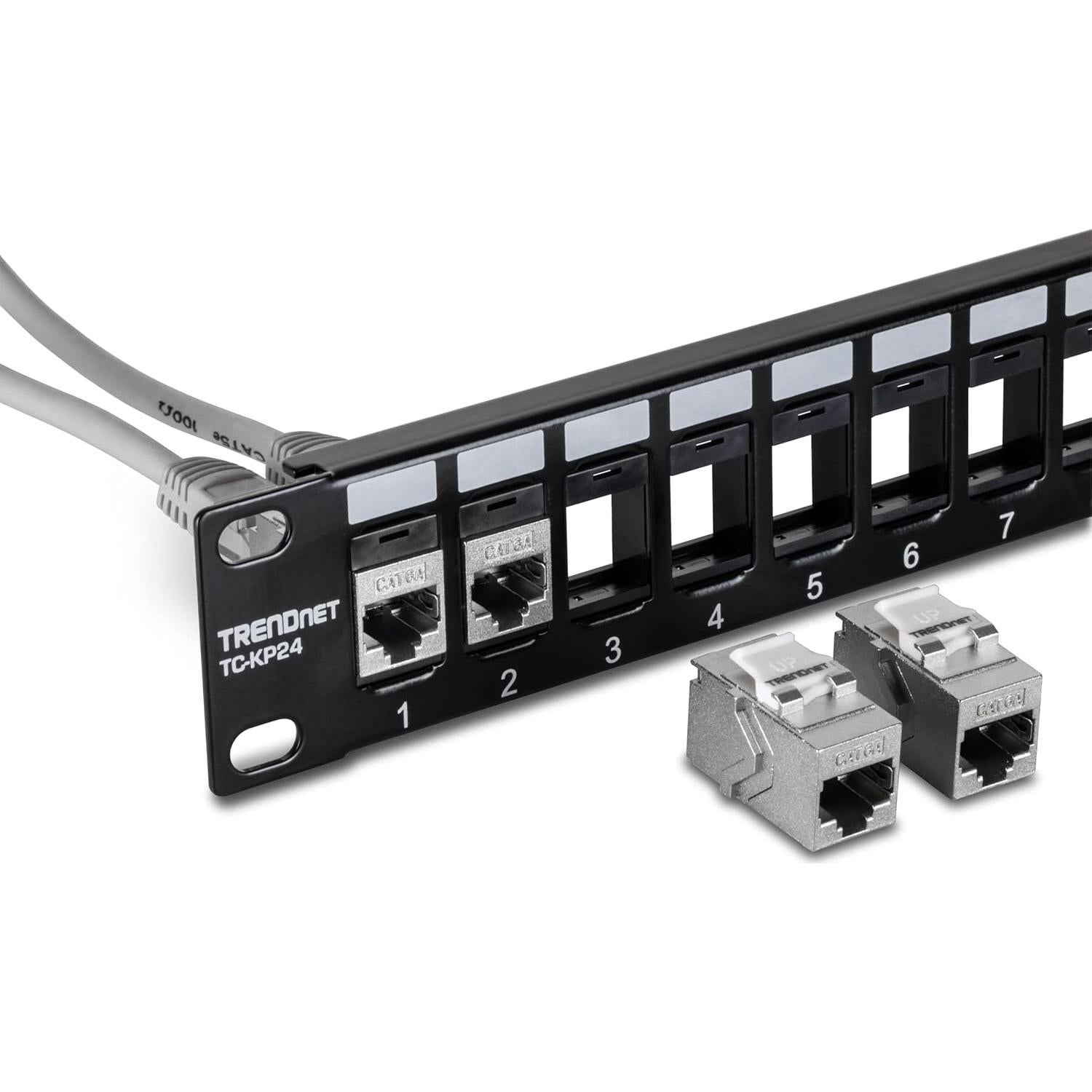 Acoplador Inline Keystone RJ45 Cat6A TRENDnet Paquete de 6