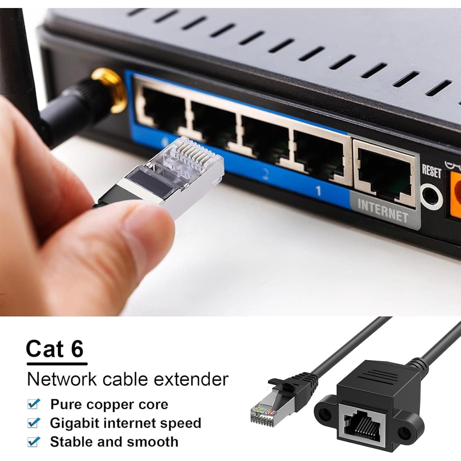 Cable de Extensión Ethernet RJ45 DESOFICON Cat 6 1m