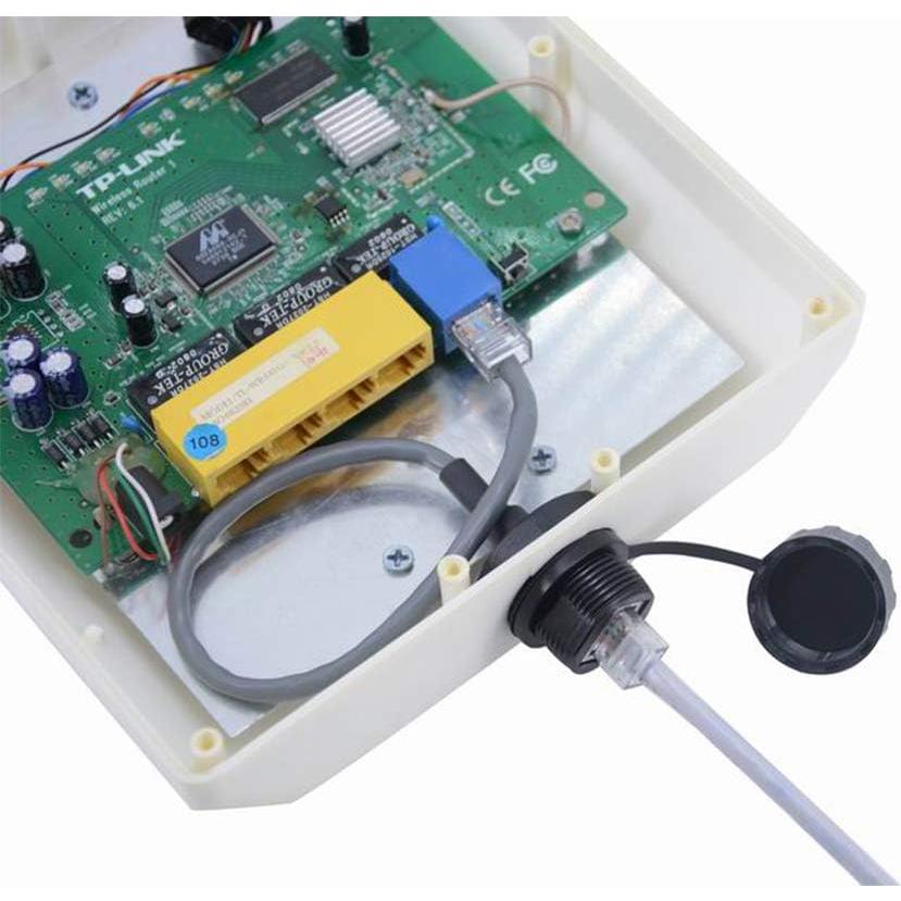 5 Conectores RJ45 Impermeables M25 Cat5e para Red Exterior