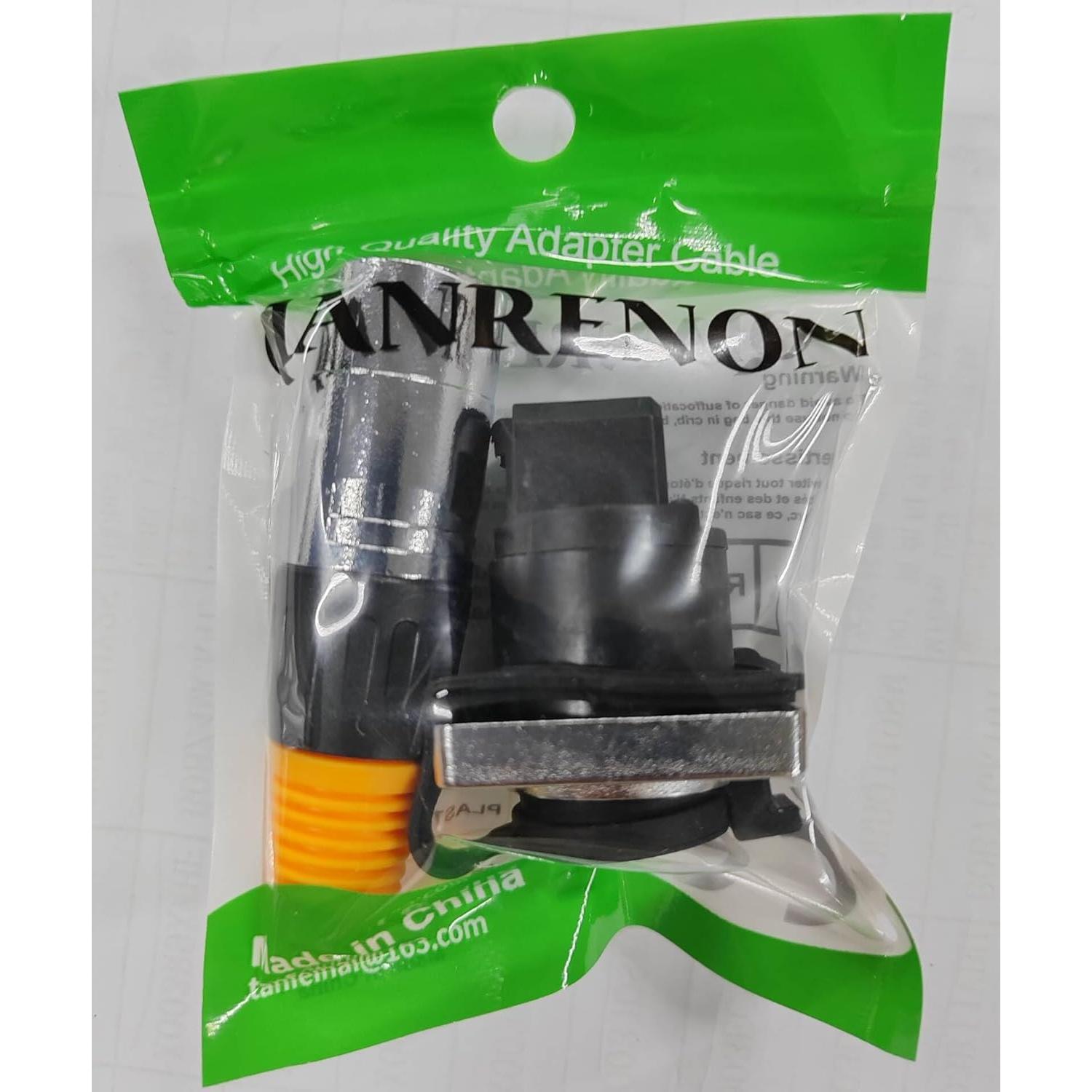 Conector RJ45 a Prueba de Agua CAT6 QIANRENON Montaje en Panel