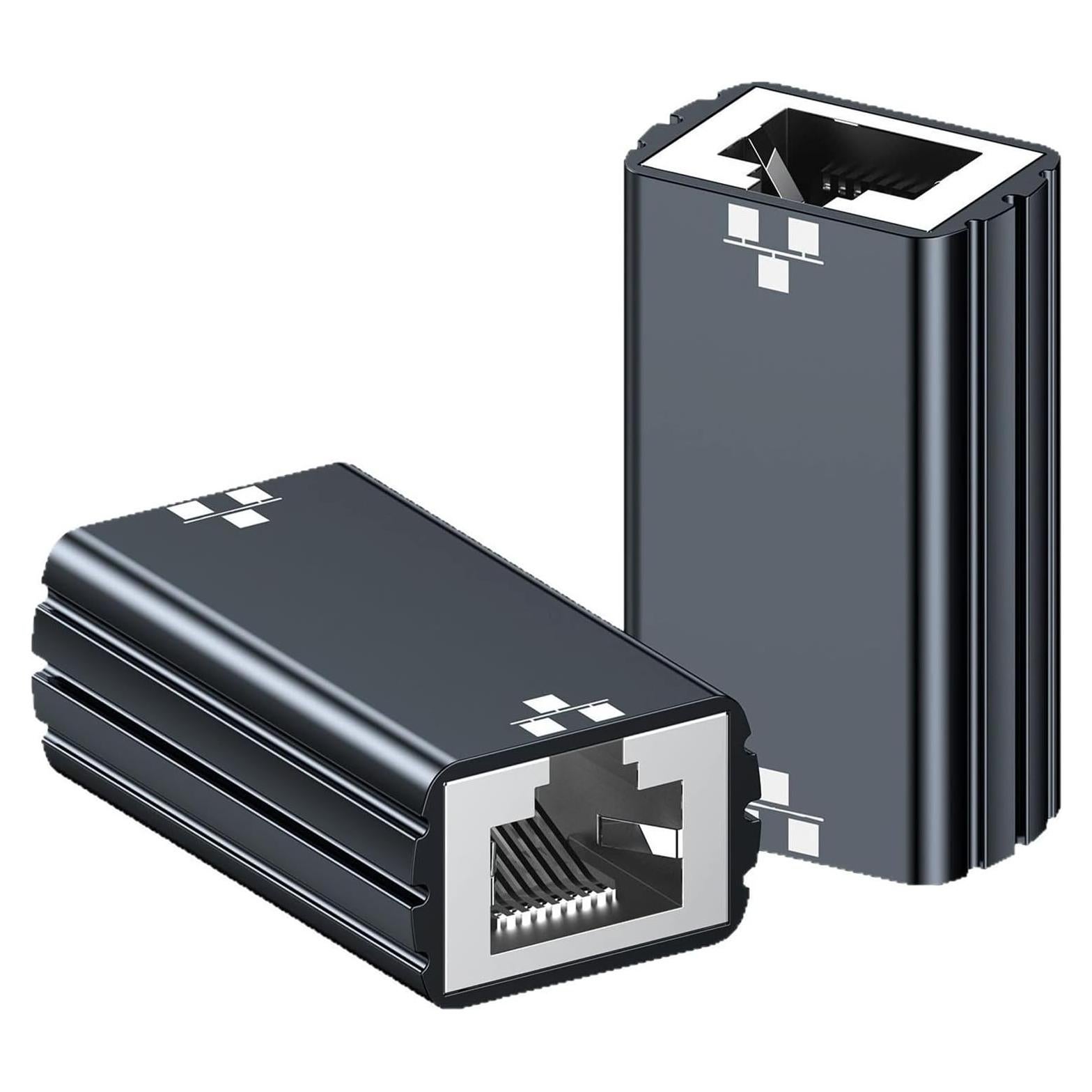 Acoplador de Red Gigabit RJ45 FINEANDENG 2 Pcs Hembra a Hembra