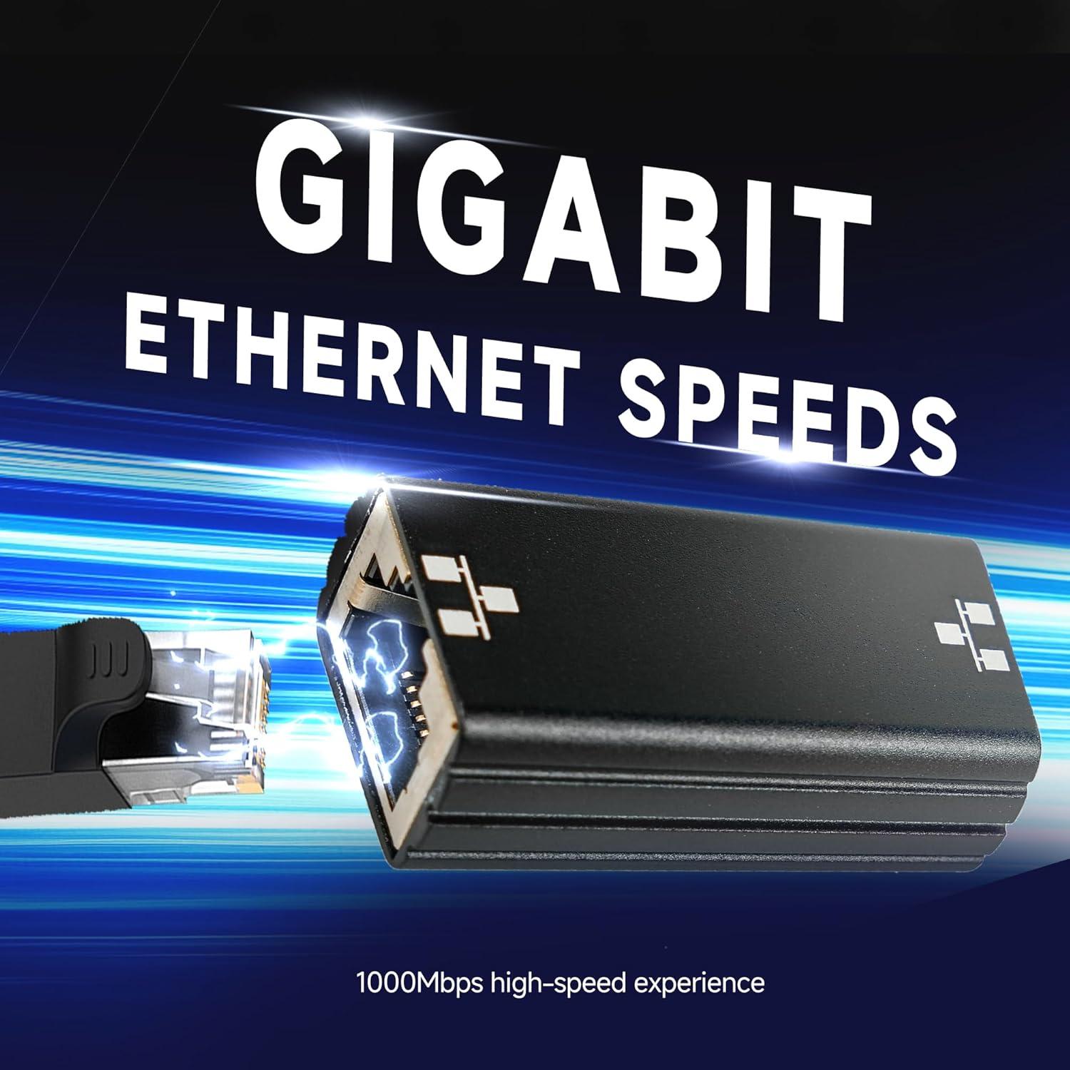 Acoplador de Red Gigabit RJ45 FINEANDENG 2 Pcs Hembra a Hembra