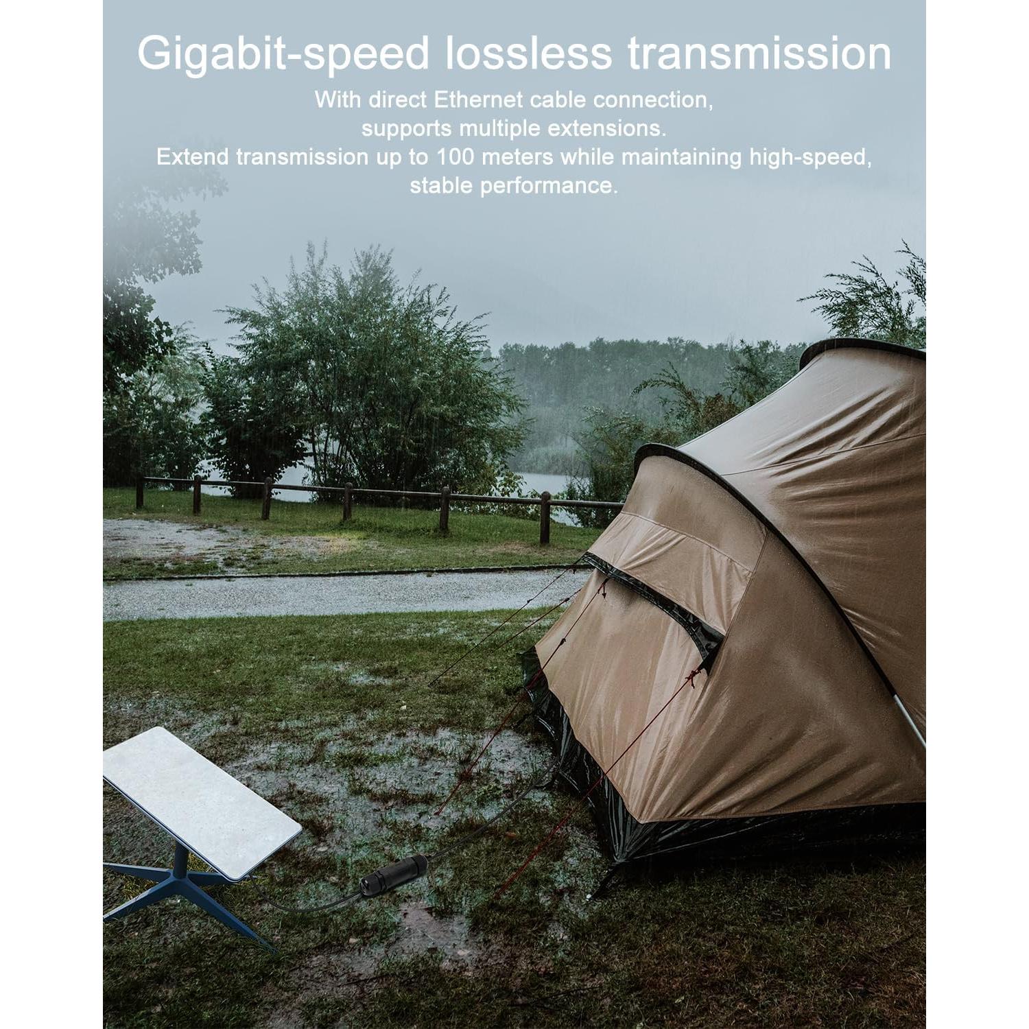 Acoplador RJ45 a Prueba de Agua Starlink - IP68, Protección Rayos