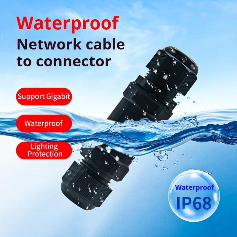 Acoplador RJ45 a Prueba de Agua Starlink - IP68, Protección Rayos