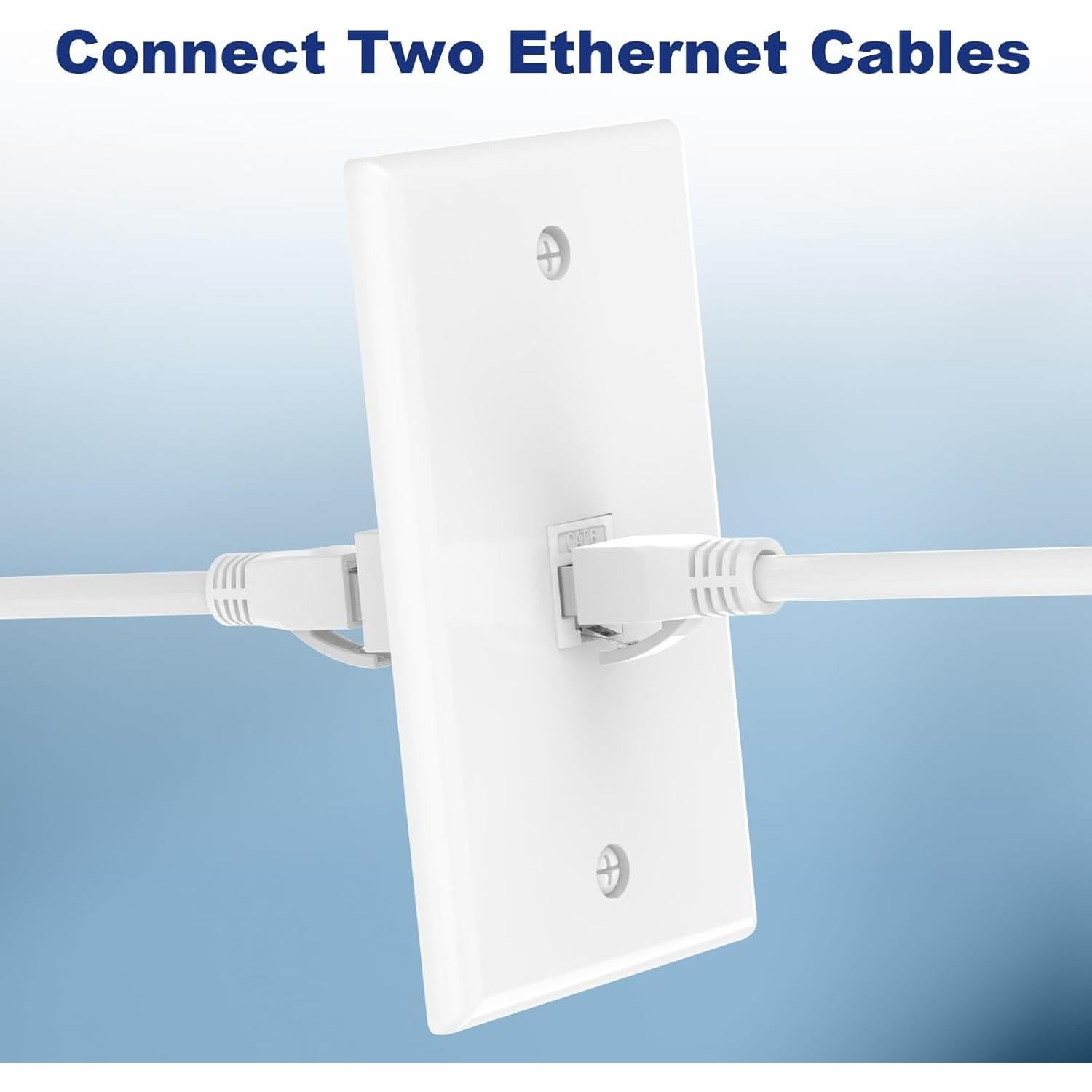 Placa de Pared Ethernet VCE Cat6 Hembrado 1 Puerto Blanca (2 Unidades)