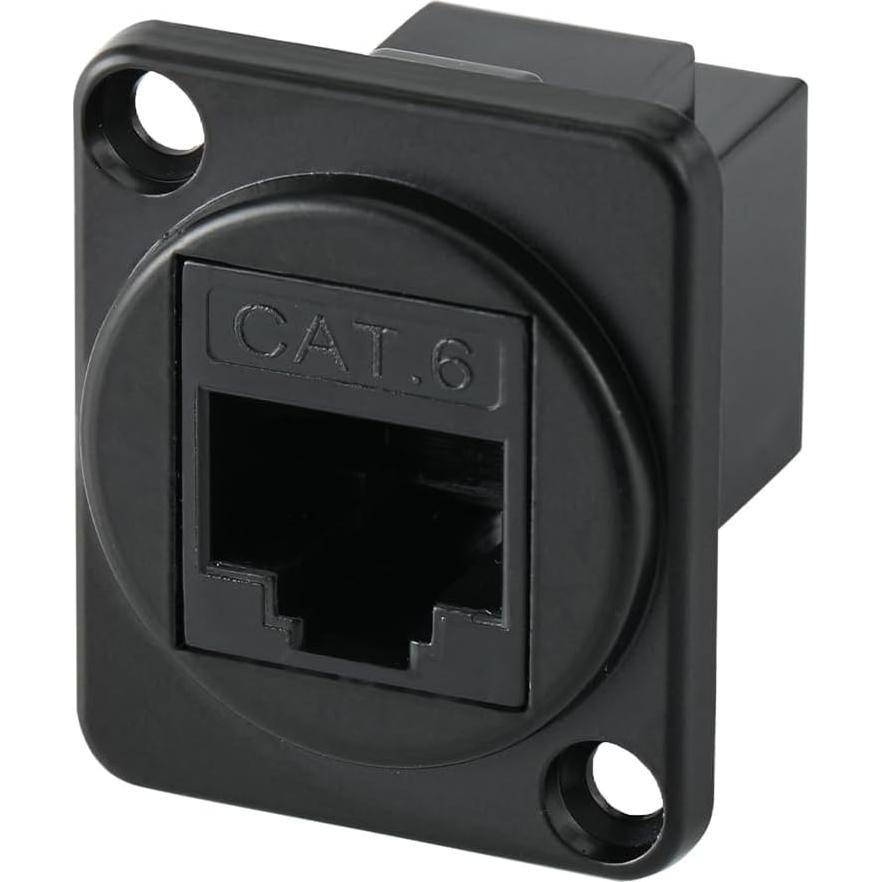 5 Conectores RJ45 Cat6 Montaje en Panel ANMBEST Hembra a Hembra