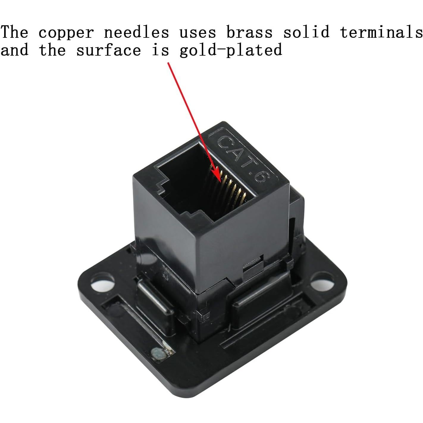 5 Conectores RJ45 Cat6 Montaje en Panel ANMBEST Hembra a Hembra