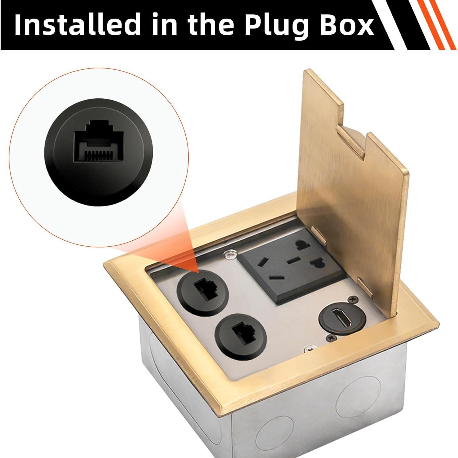 Acoplador RJ45 Hembrado a Hembrado CAT6 Montaje en Panel