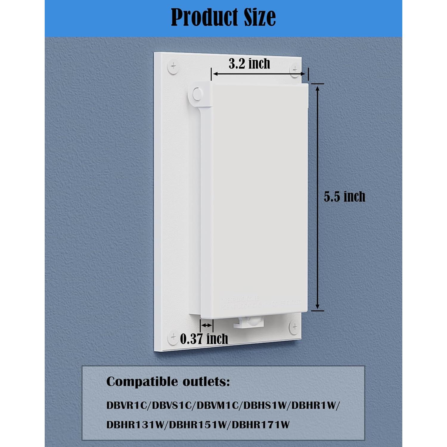 Cubierta de Enclosure Tipo 3R YasAo DBVW-1 para Exterior - 2 Pzas