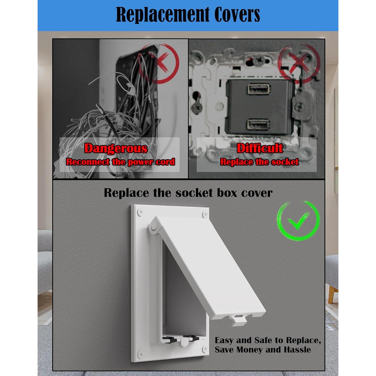 Cubierta de Enclosure Tipo 3R YasAo DBVW-1 para Exterior - 2 Pzas