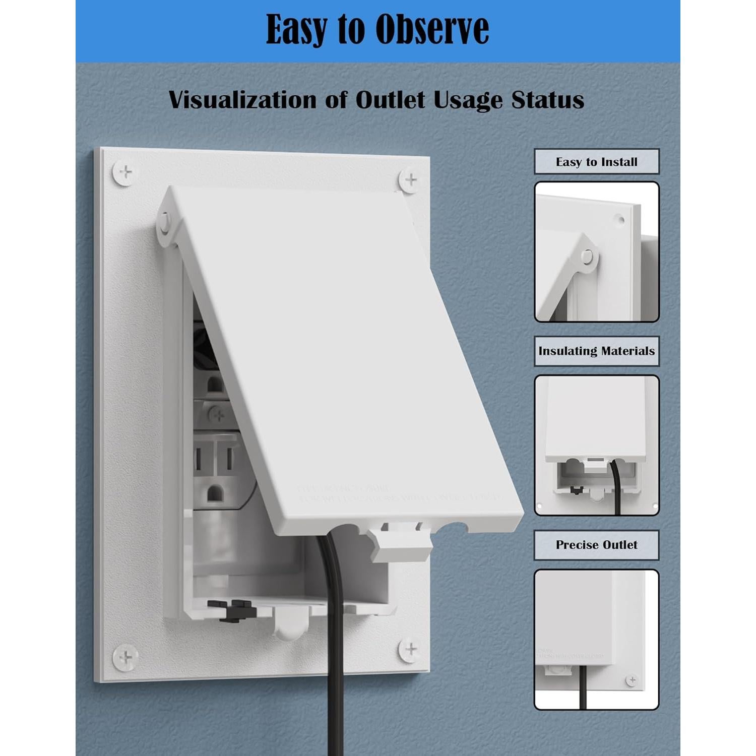 Cubierta de Enclosure Tipo 3R YasAo DBVW-1 para Exterior - 2 Pzas