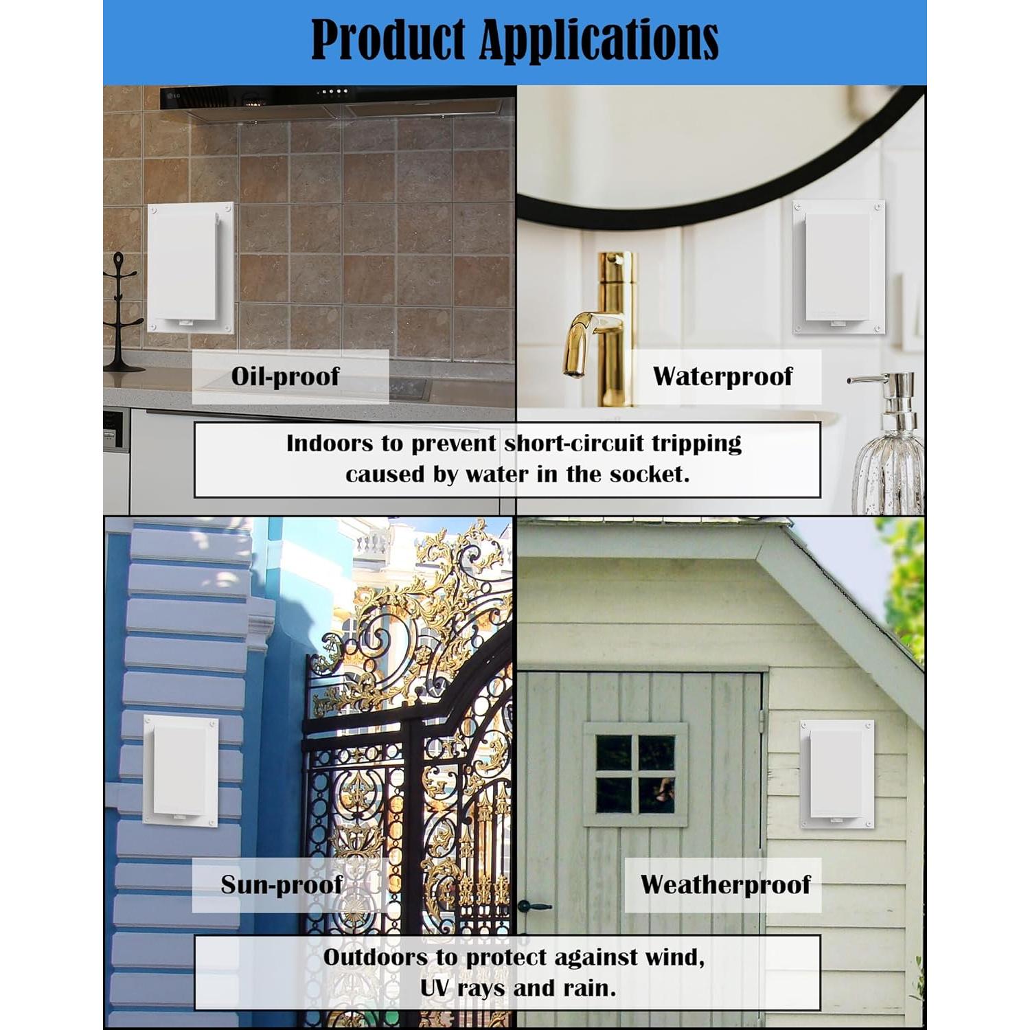 Cubierta de Enclosure Tipo 3R YasAo DBVW-1 para Exterior - 2 Pzas