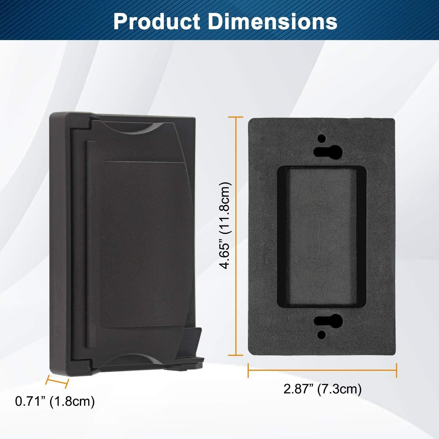 Cubierta de Placa de Pared Exterior BESTTEN 3 Unidades Negra