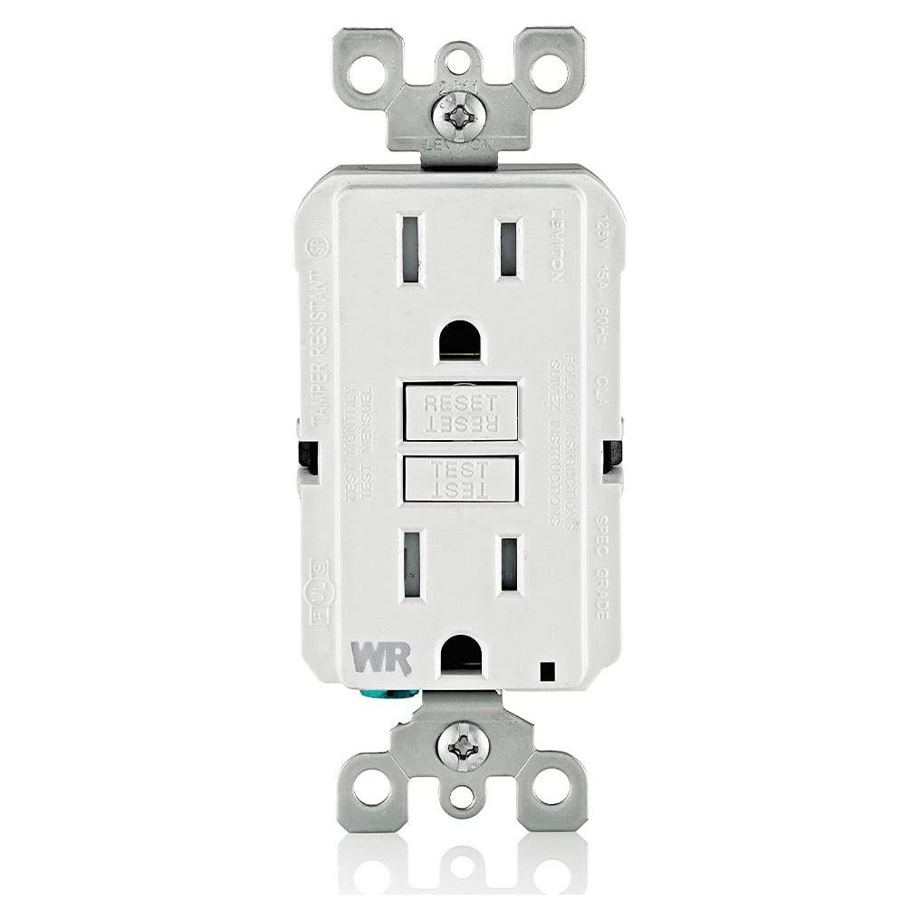 Interruptor GFCI Leviton 15A Resistente Climas Blanco LED