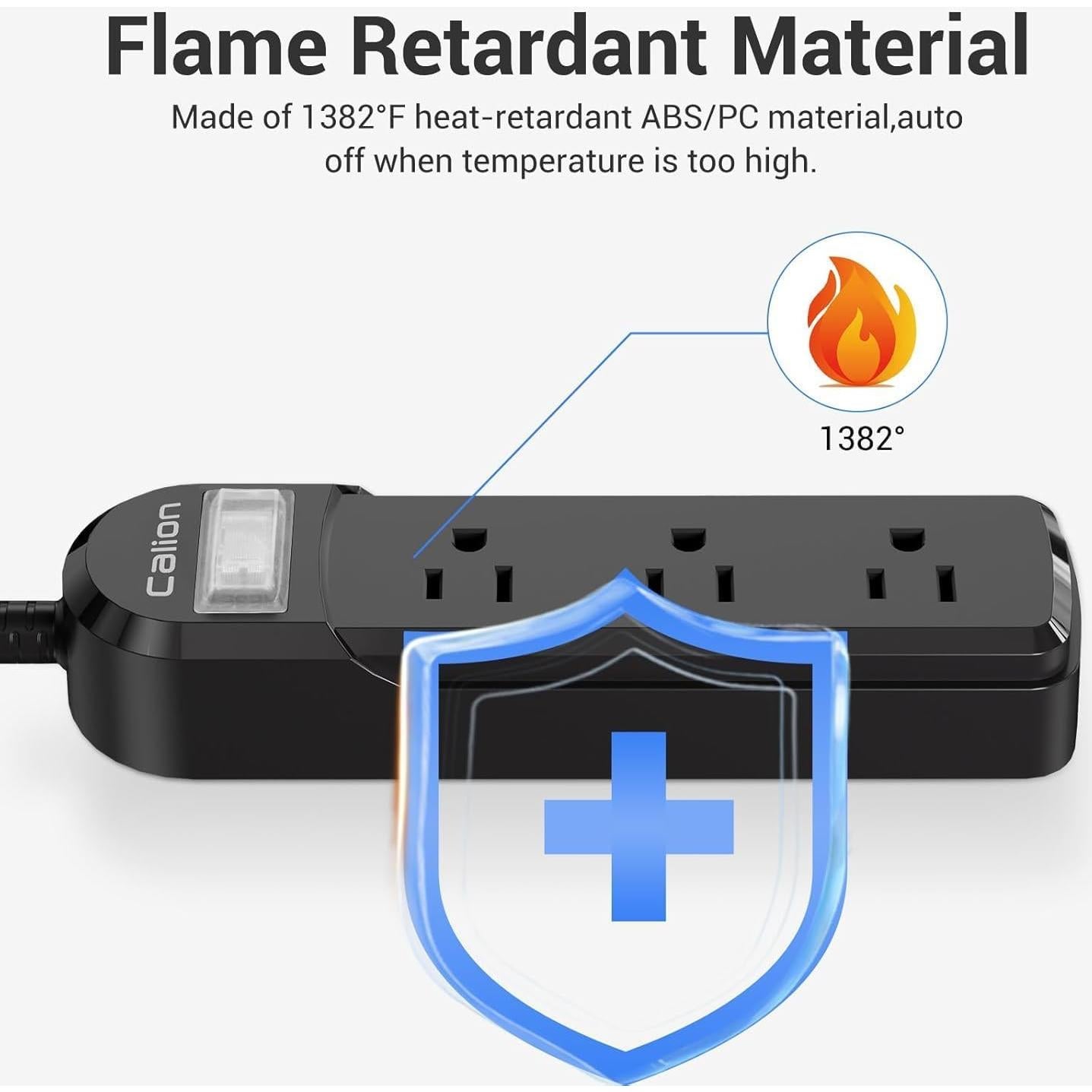 Toma de Corriente Exterior IPX6 Qiyuan 3 Salidas 1.83m