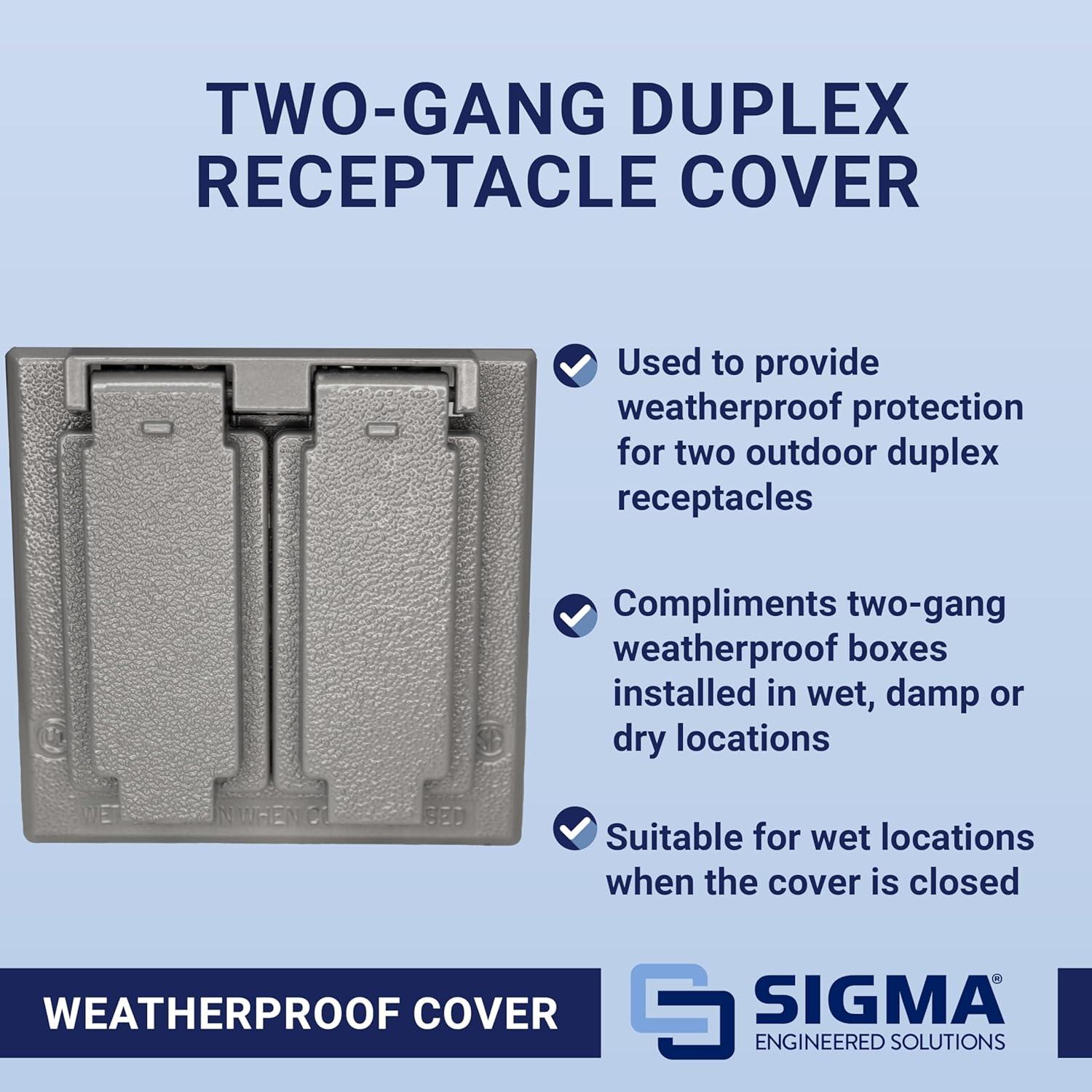 Cubierta Dúplex a Prueba de Climas Sigma 14345 Gris
