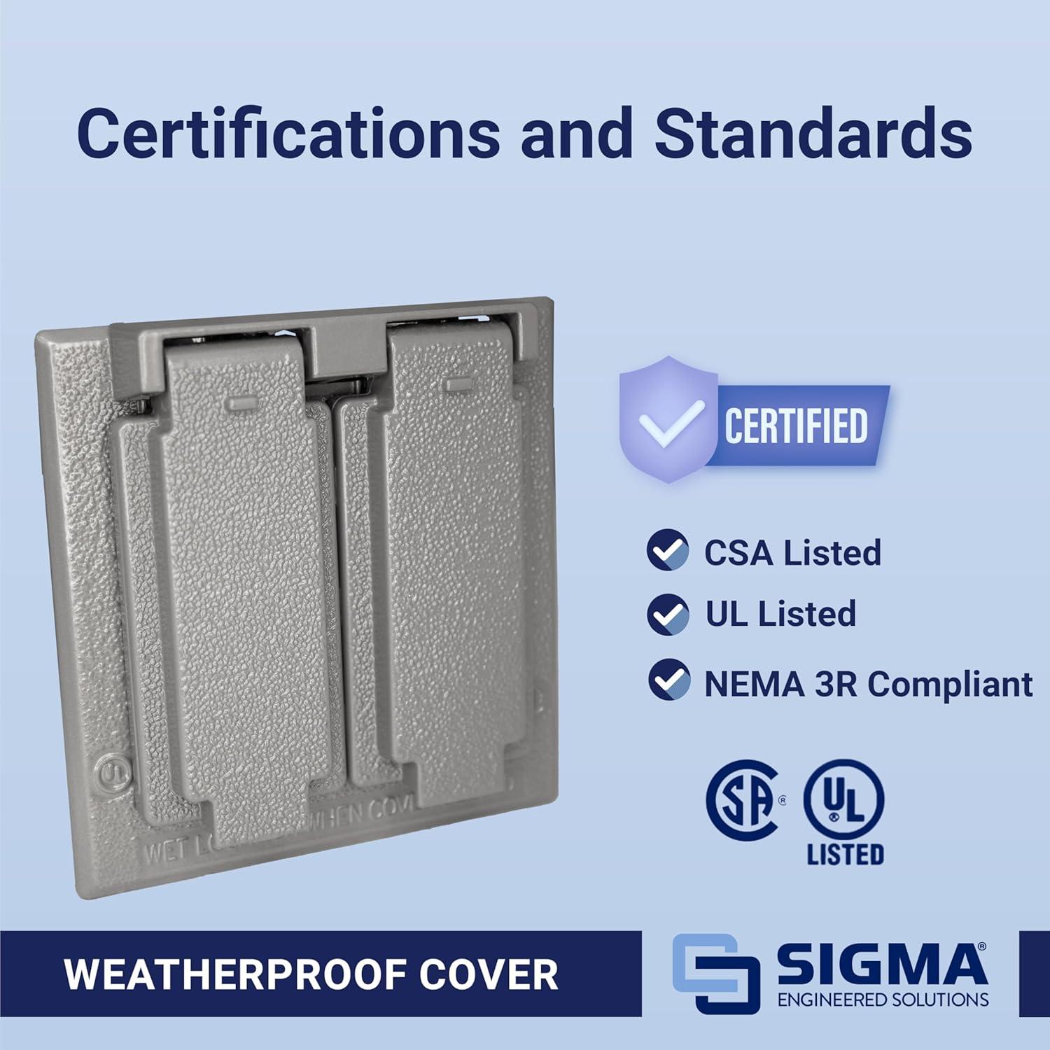 Cubierta Dúplex a Prueba de Climas Sigma 14345 Gris