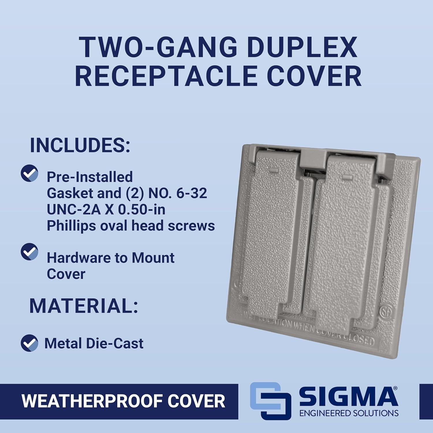 Cubierta Dúplex a Prueba de Climas Sigma 14345 Gris