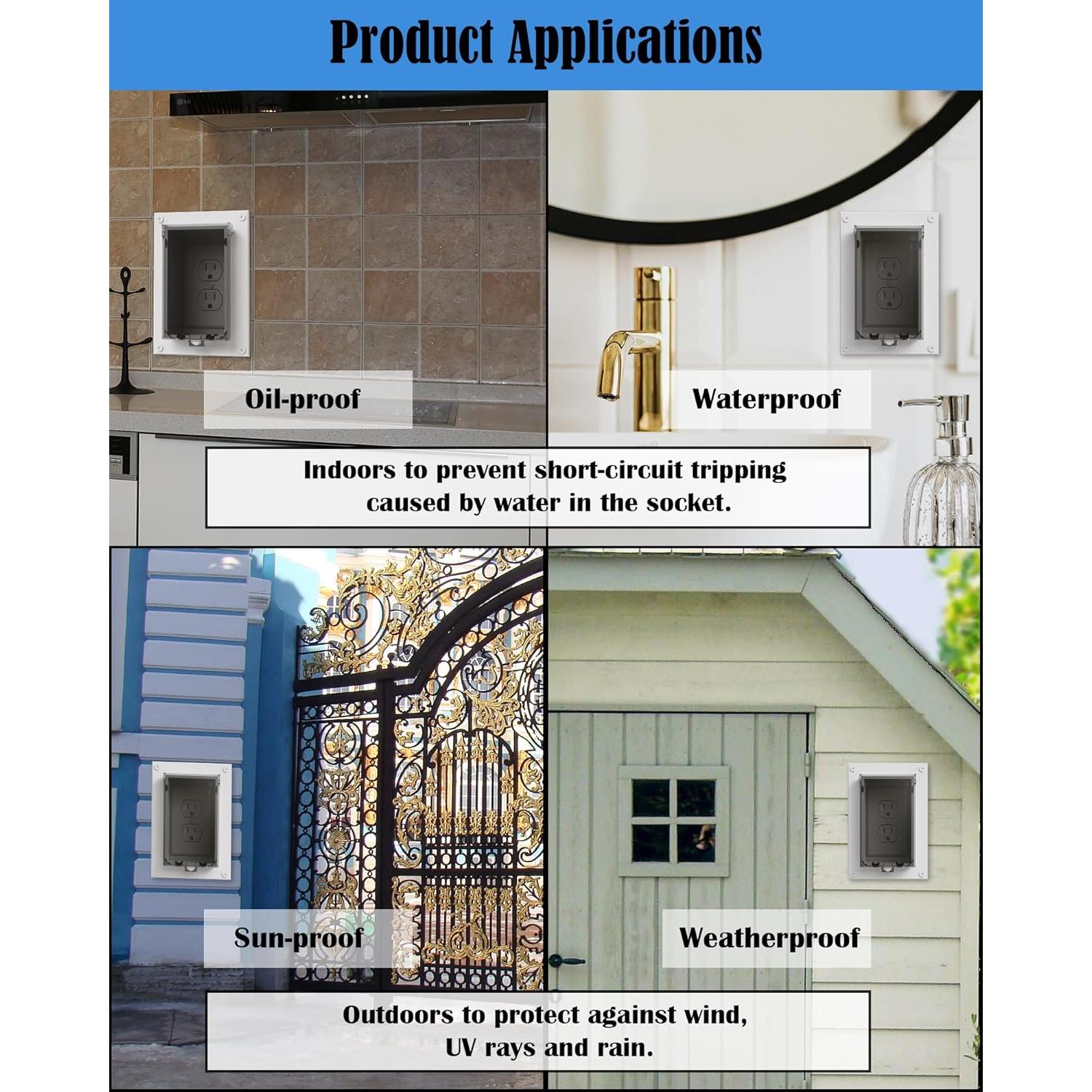 Cubierta de Enclosure Tipo 3R YasAo DBVC-1 para Exterior 2-Pack