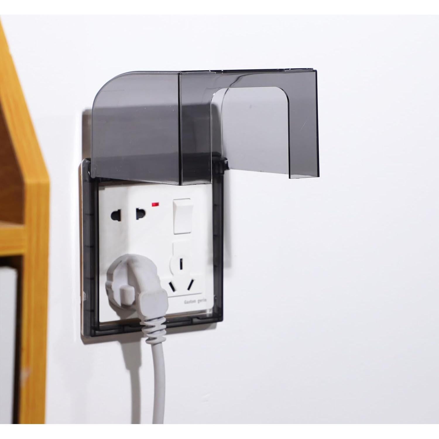 Cubierta Impermeable Jojofuny Tipo 86 para Enchufe - Plástico Gris