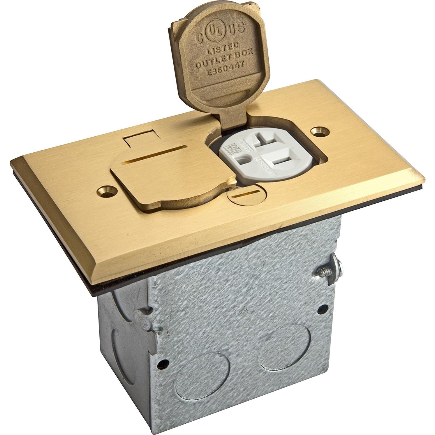 Kit de Tapa Abatible para Caja de Piso ENERLITES 5" x 2.89" 20A